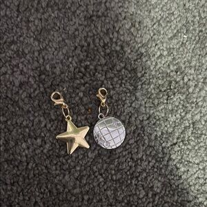 Gold and Silver Star and Circle Charms